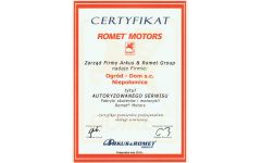 romet3 certyfikat